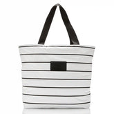 Pinstripe Day Tripper in Black on White